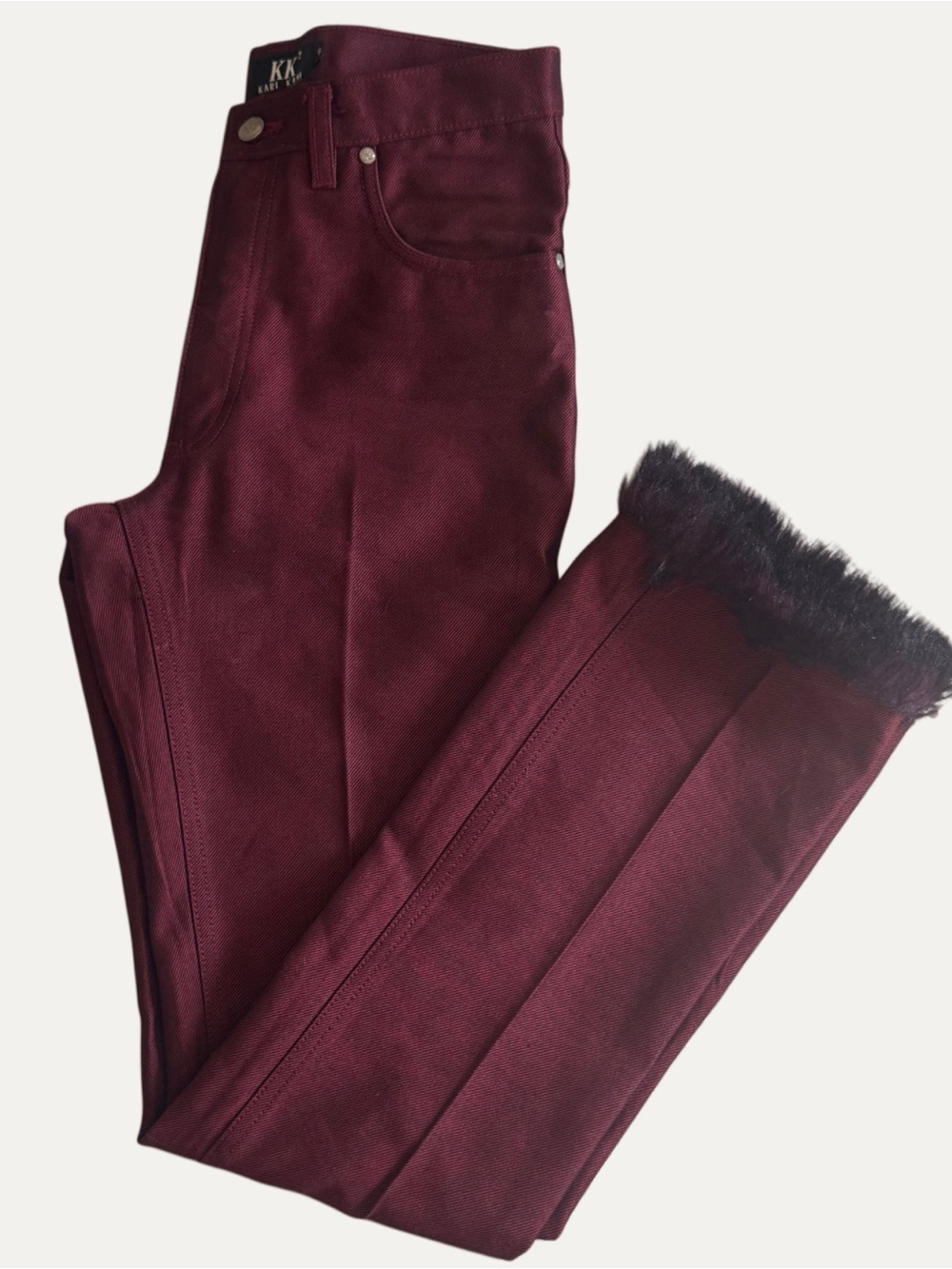 Karl Kani Fur Trim Jeans